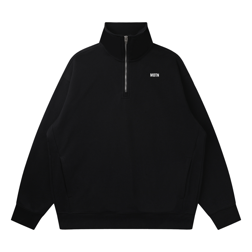 Quarter-Zip Drop Shoulder Sweatshirt
