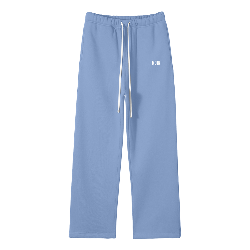 Unisex Solid Color Fleece Straight Leg Pants