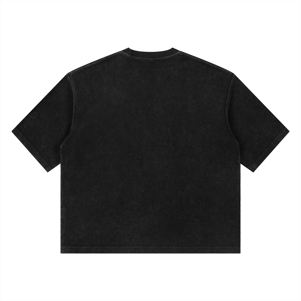 Unisex Mineral Wash Waffle Boxy T-Shirt