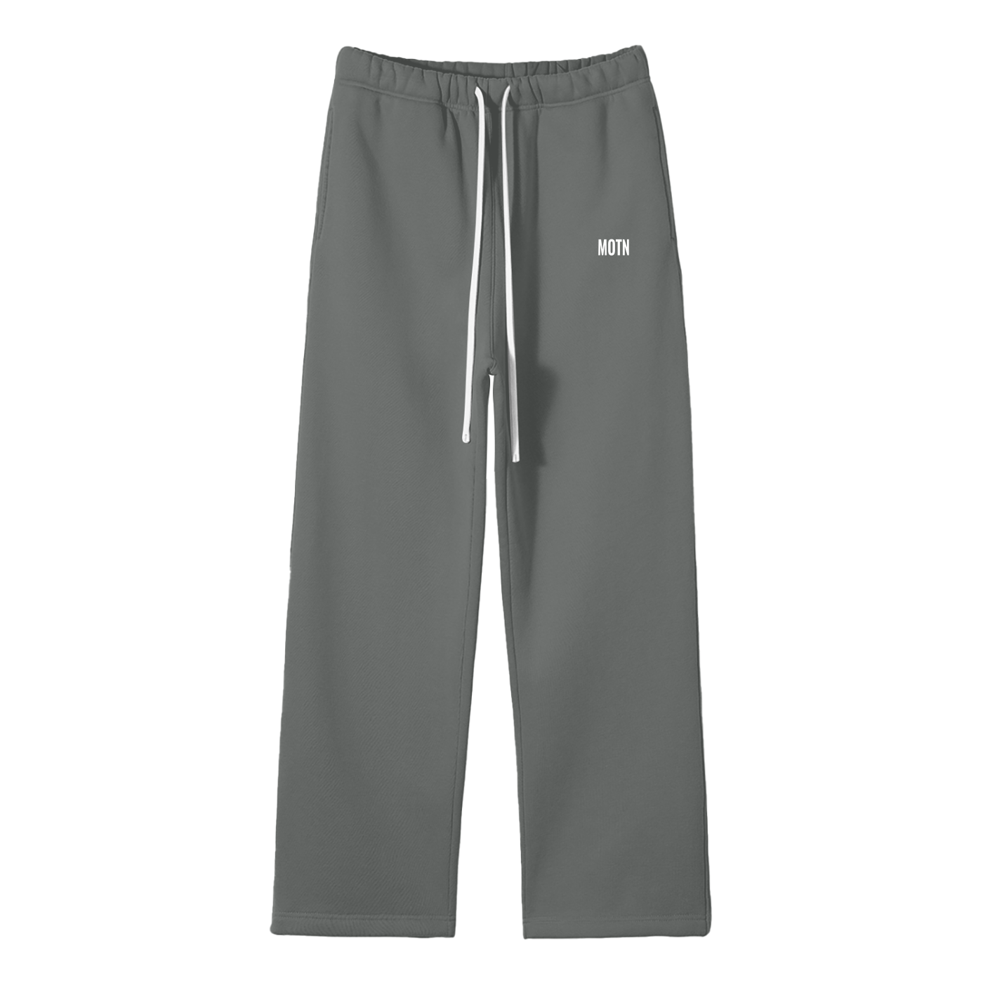 Unisex Solid Color Fleece Straight Leg Pants