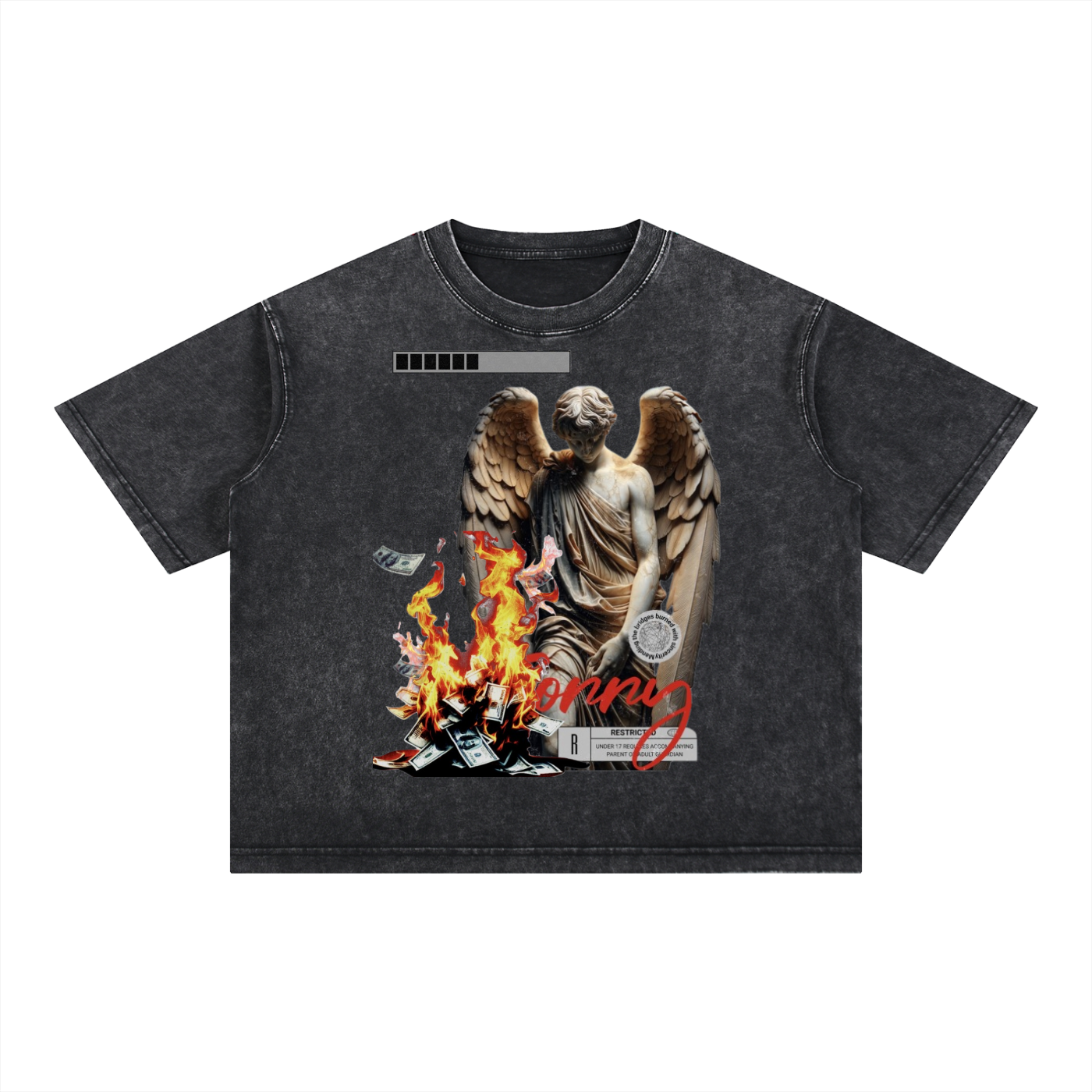 Mineral Wash Boxy Cotton T-Shirt