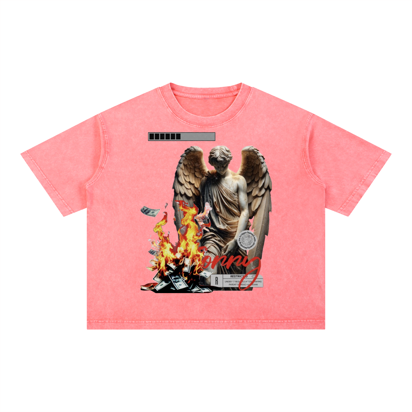 Mineral Wash Boxy Cotton T-Shirt