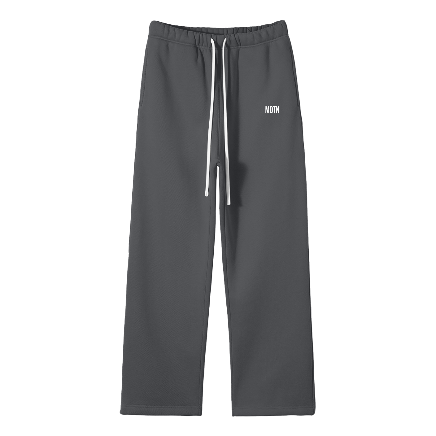 Unisex Solid Color Fleece Straight Leg Pants