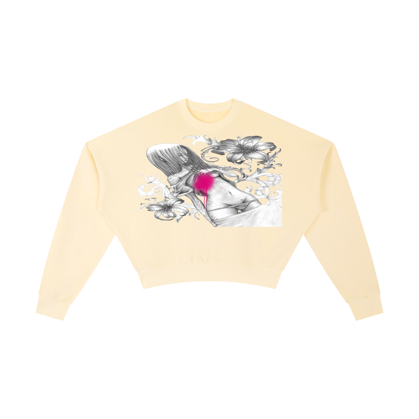 Vintage Washed Cropped Sweatshirt