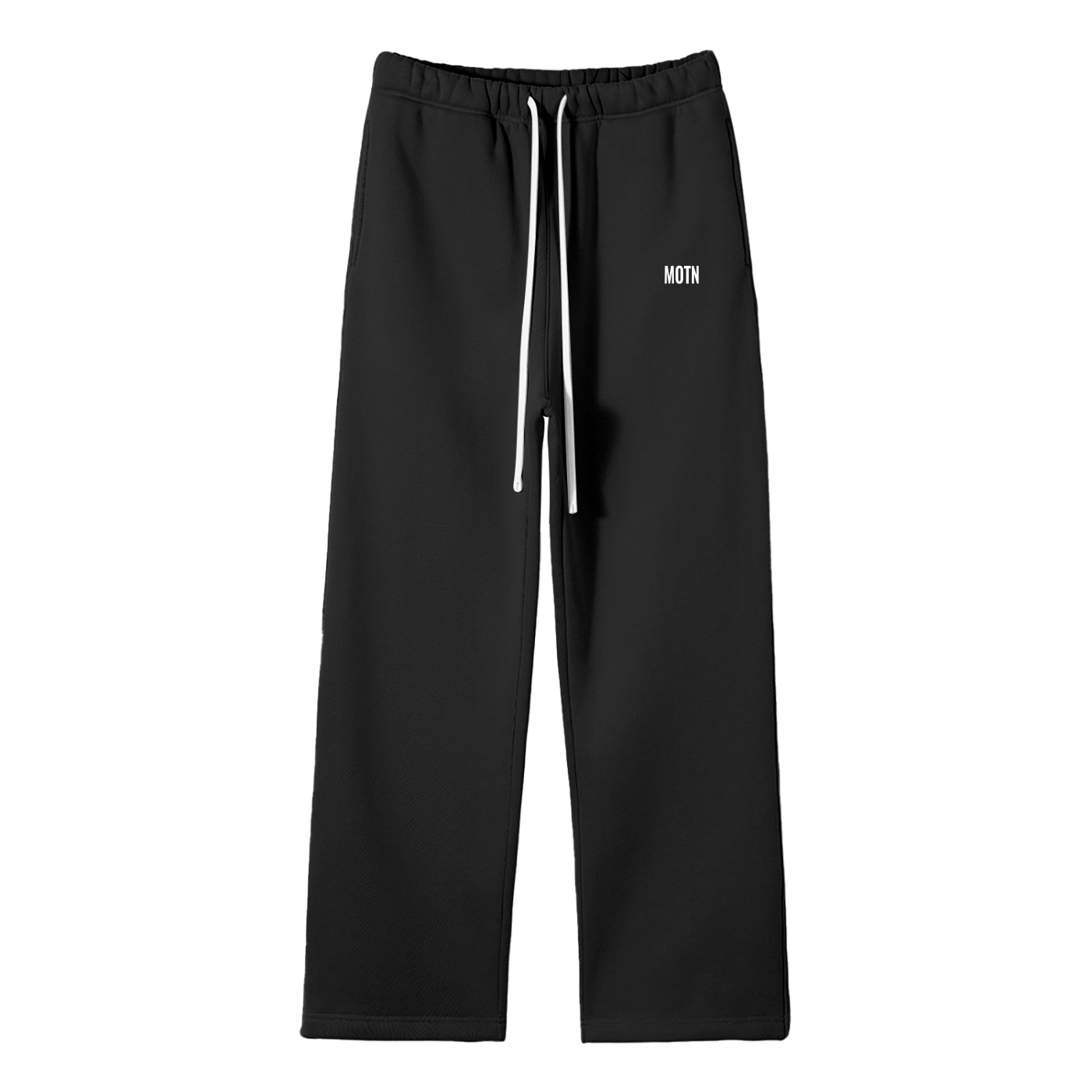 Unisex Solid Color Fleece Straight Leg Pants