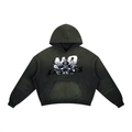 Frayed Sunfade Boxy Fleece Hoodie