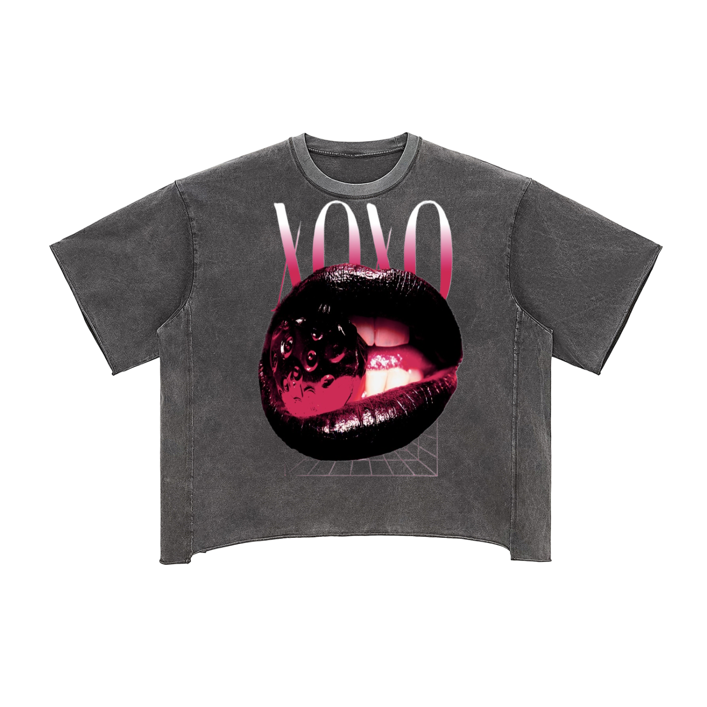 Raw Edge Snow Washed Boxy T-Shirt