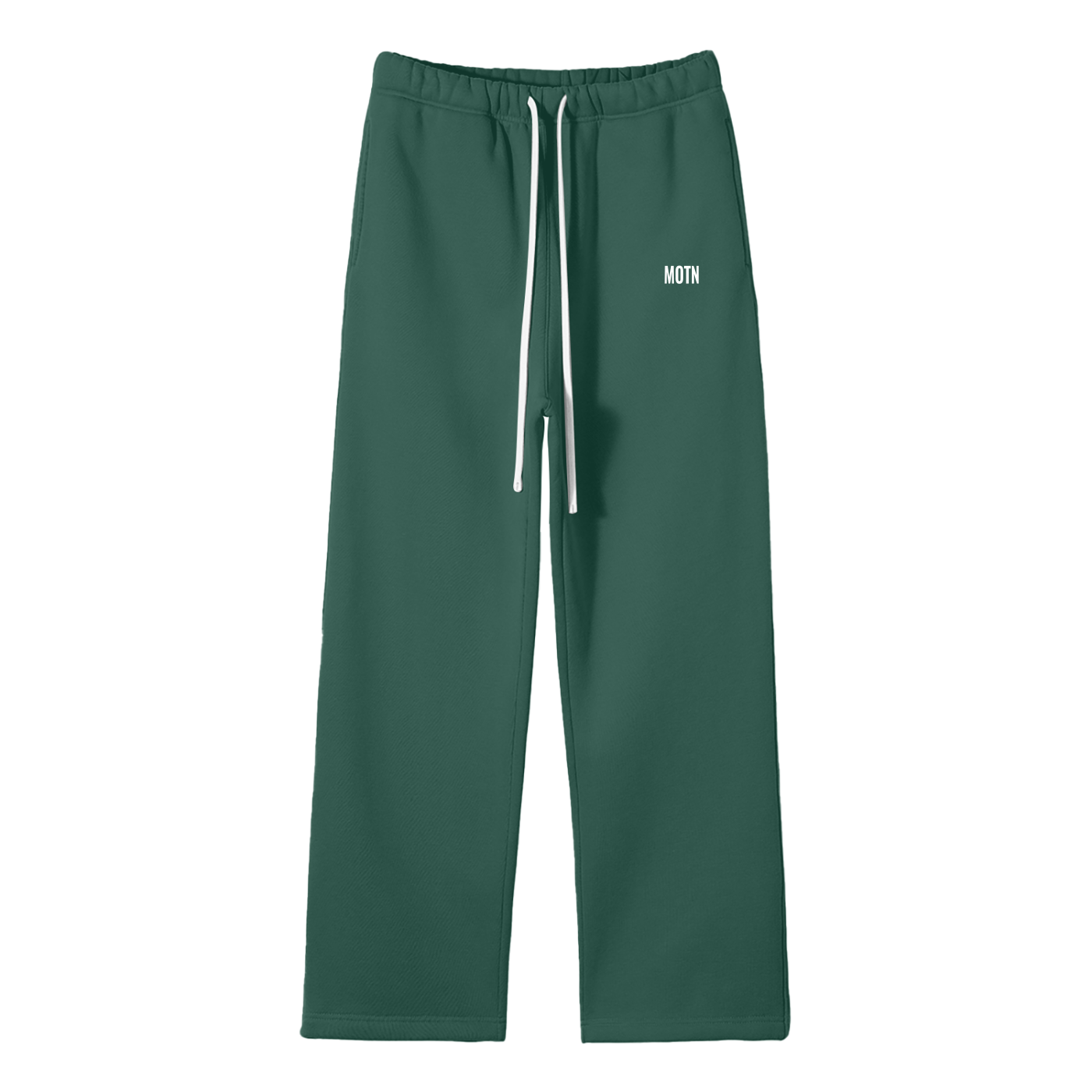 Unisex Solid Color Fleece Straight Leg Pants