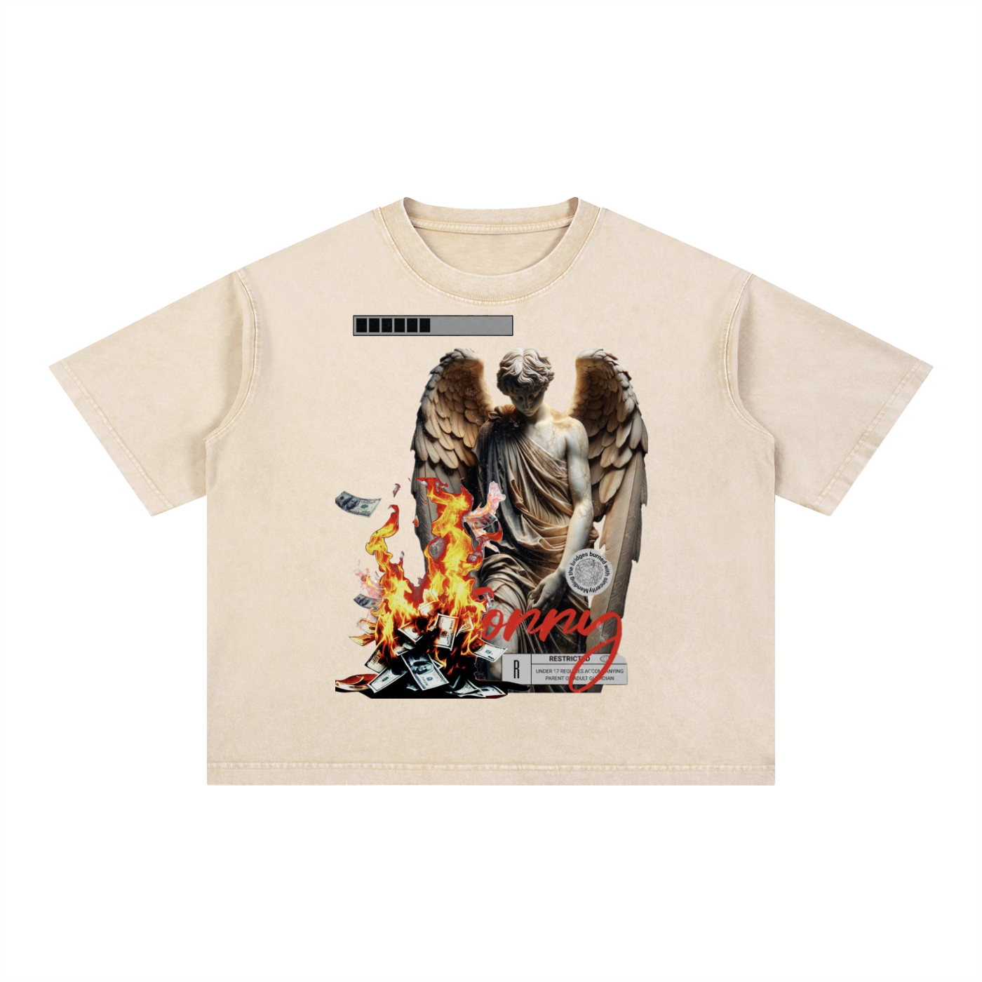 Mineral Wash Boxy Cotton T-Shirt