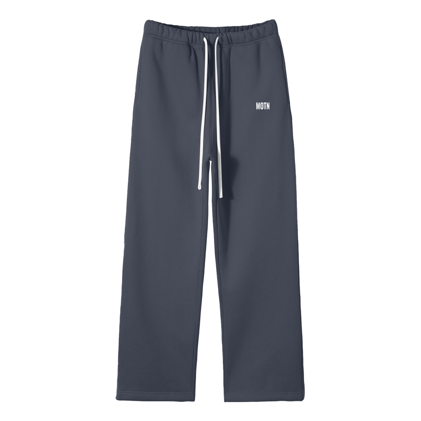 Unisex Solid Color Fleece Straight Leg Pants
